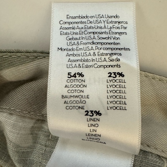 Mother Denim The Shaker Chop Crop Fray Desert Print Camo Cropped Pants, Size 27 - Picture 13 of 15